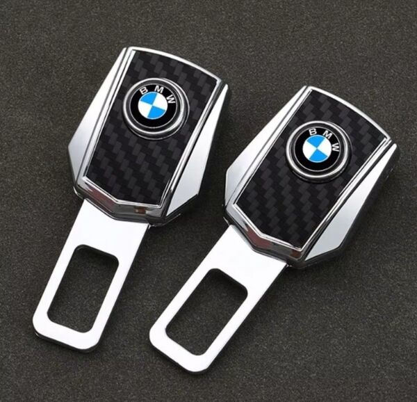 BMWシートベルト エクステンダー延長バックル エンブレム F30Z3E39E60F10X1Z4E9 カーボン調Mパフォ