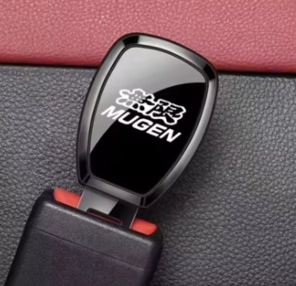 1個 無限MUGEN シートベルトバックル延長エンブレムエクステンダー エンブレムHONDA ヴェゼル