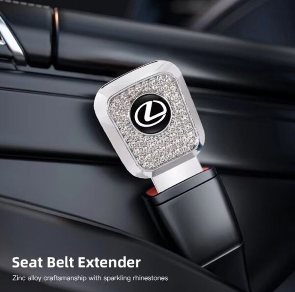 LEXUSレクサス シートベルト延長 エクステンダー バックル エンブレム LS/LC/GS/ES/IS/CT/LX
