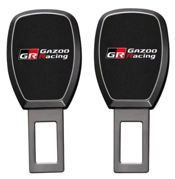 2個セットToyotaトヨタGR GAZOO Racing シートベルト延長エクステンダー バックル エンブレム