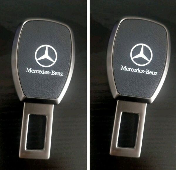2個ルセデスベンツ シートベルト延長 エクステンダー バックル エンブレム W463W245W221W222amg