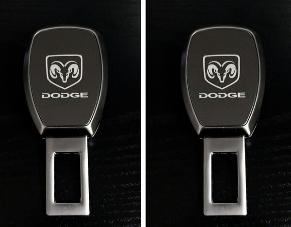 2個セット クライスラー DODGE RAMダッジ・ラム 延長バックルエンブレム シートベルトエクステンダー