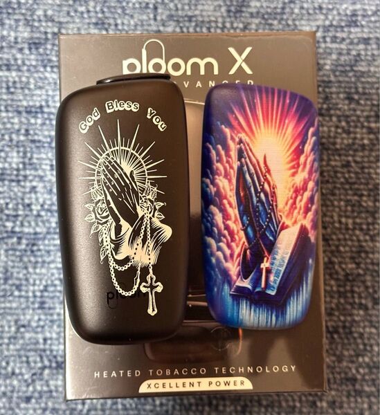 Ploom X アドバンス本体 プルームエックス アドバンスド 本体 レーザー加工 UVプリント 十字架 ブラック