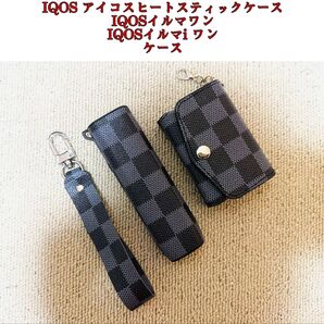 iqos イルマ i ワン ケース アイコスイルマ ワン ケース IQOS アイコス ヒートスティック専用ケース チェック柄 黒