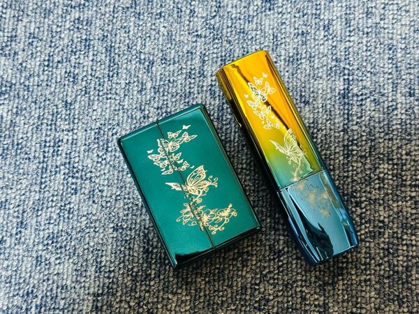 Iqos イルマ i ワン ケース アイコスイルマワンケース IQOSヒートスティック専用ケースレーザー彫刻バタフライ 緑ゴールド