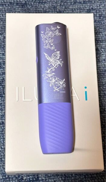 アイコスイルマiワン 本体 IQOSイルマ i ワン IQOS ILUMA i ONE 本体 レーザー彫刻バタフライ花バイオレット