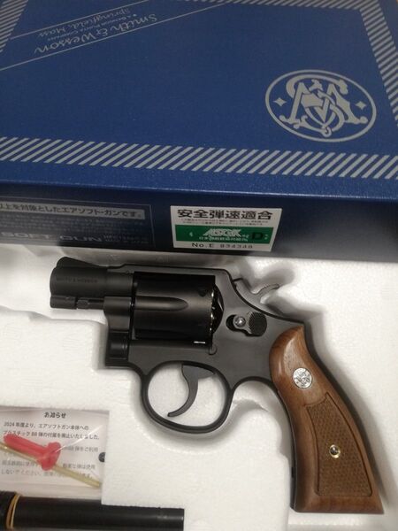 タナカ S&W M10 ミリタリー&ポリス 2インチ ガスガン スクエアバット 木製グリップ付き 18才以上