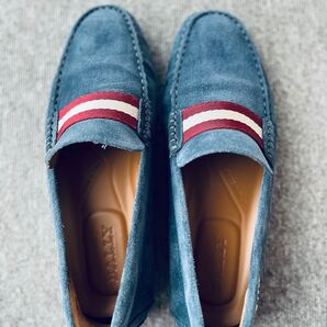 バリー BALLY ドライビングシューズ スエード ネイビー