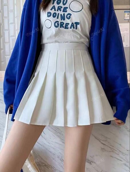 スカート 白 Mサイズ インパン