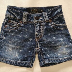 FITH デニムショートパンツ 星柄 Мsize 80 90