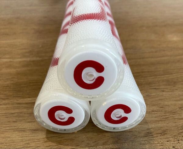 カデログリップ CADERO ペンタゴン 白/赤 3本セット バックライン無し