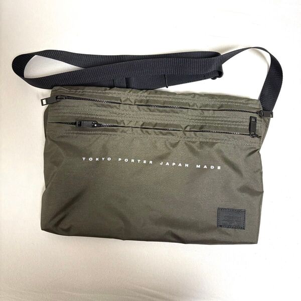 吉田カバン PORTER ポーター FLAT SHOULDER BAG ショルダーバッグ 861-16806 カーキ
