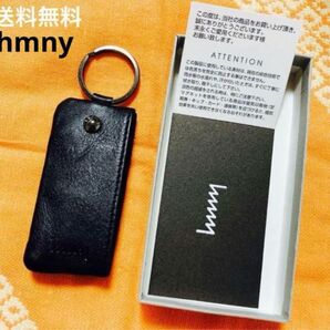 レザー キーリング キーホルダー スライド式 ブラック 男女兼用 ほぼ新品 ネジ新品に取り替え済み