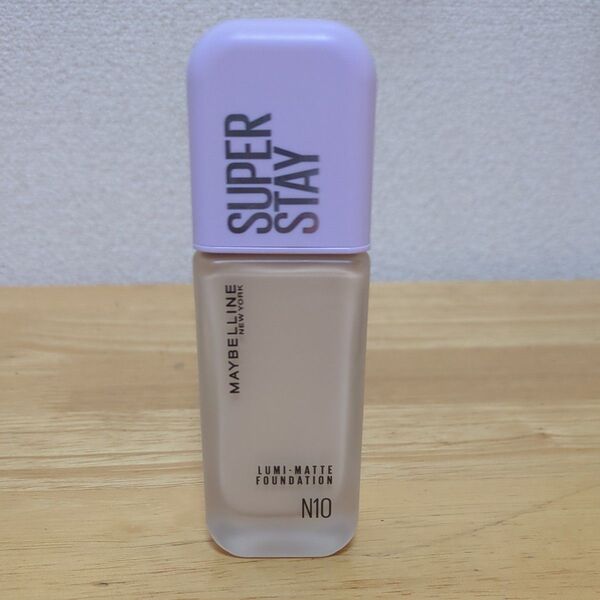 【残量7.8割ほど】MAYBELLINEメイベリン★SPステイ ルミマット リキッド ファンデーション N10