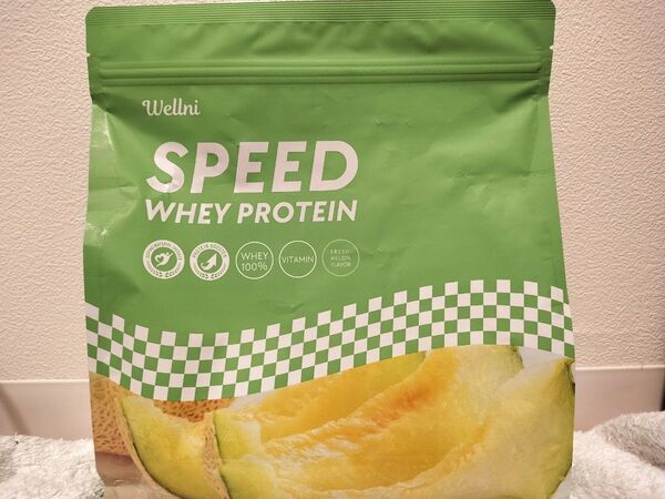 【新品・即日発送】メロン Wellni ウェルニ SPEED ホエイプロテイン 1kg