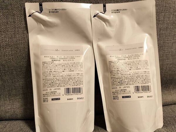 【新品・即日発送】ORBIS オルビスユードット エッセンスローション 詰替180ml (医薬部外品)×2袋