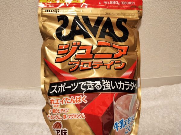 【新品・即日発送】1袋セット ザバス ジュニアプロテイン ココア味 840g SAVAS