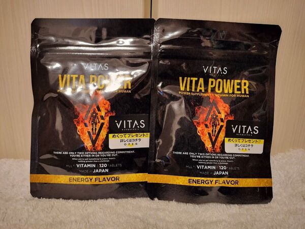 【新品・未使用・即日発送】VITAS(バイタス)ビタパワー VITA POWER 120粒 ×2袋