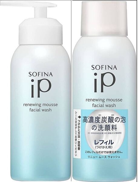 【新品・即日発送】ソフィーナ iP リニュー ムース ウォッシュ 本体+レフィルセット
