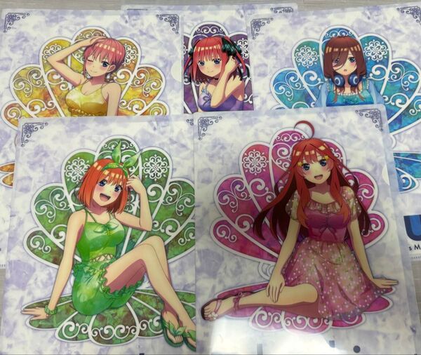 五等分の花嫁 ブラインドクリアファイル 東京タワー 中野 一花 二乃 三玖 四葉 五月