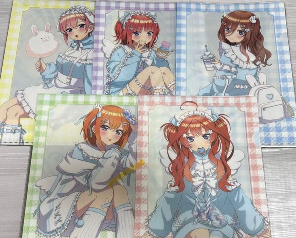五等分の花嫁 クリアファイル 一花 二乃 三玖 四葉 五月 空