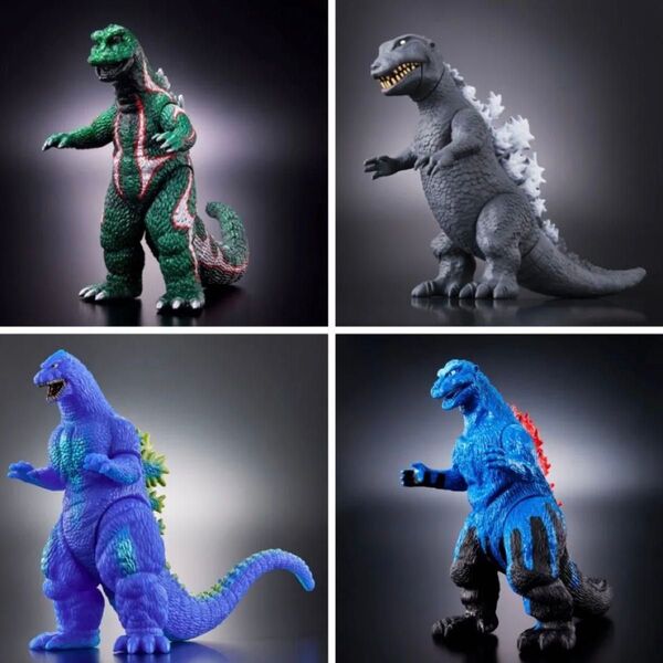 ムービーモンスター ゴジラ フィギュア GODZILLA THE ART 雛形 1954 1968 1991 4体セット ゴジラ展