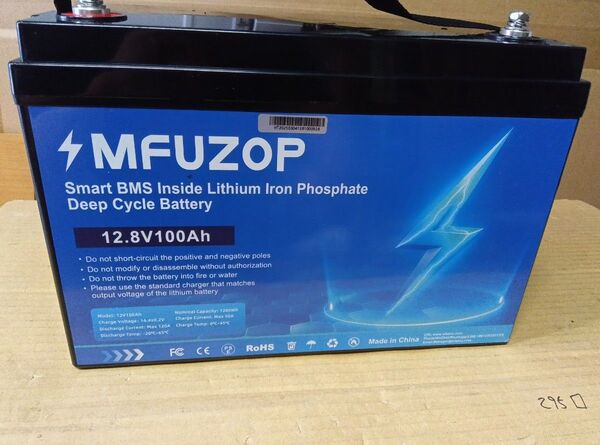 MFUZOP リン酸鉄リチウムイオンバッテリー 12V100Ah