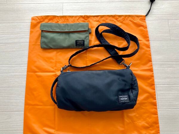 HEAD PORTER PORTER/ヘッドポーター ポーター 3点セット (ウォレット&ショルダーバッグ&収納巾着(大)
