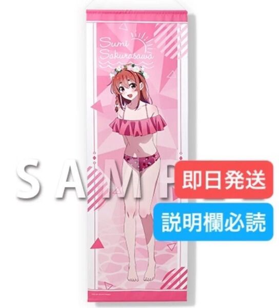 本日削除 くじメイト 彼女、お借りします A賞 A-4 ロングタペストリー 桜沢墨 水着
