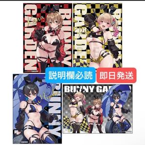 本日削除 バニーガーデン レースクイーン 購入特典 ブロマイド 全4種セット