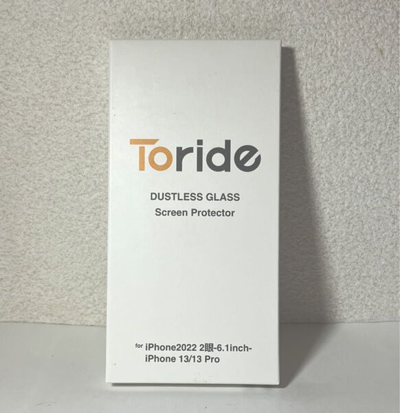 【最安!新品】ホコリが入らないiPhone13/13Pro/14用ガラス保護フィルム 6.1インチ 2枚入り ラスタバナナ