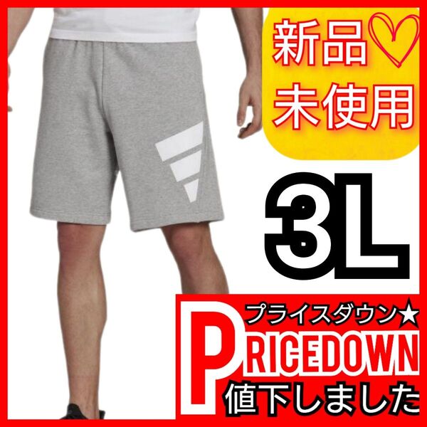 【3L】アディダス フューチャー アイコンズ ロゴ グラフィック ショーツ ショートパンツ 短パン GR4109 新品未使用品