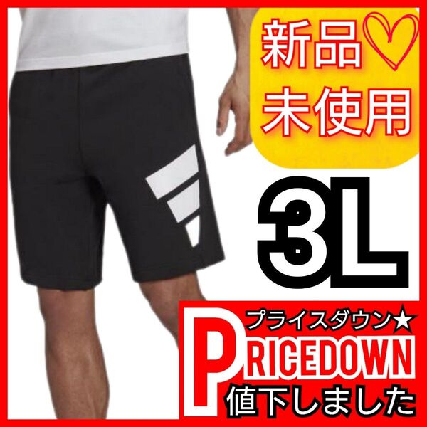 【3L】アディダス フューチャー アイコンズ ロゴ グラフィック ショーツ ショートパンツ 短パン H39798 新品未使用品