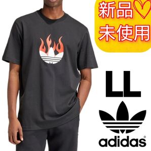 【LL】アディダスオリジナルス フレーム ロゴTシャツ 新品未使用品 タグ付き ゆったりサイズ IS0178