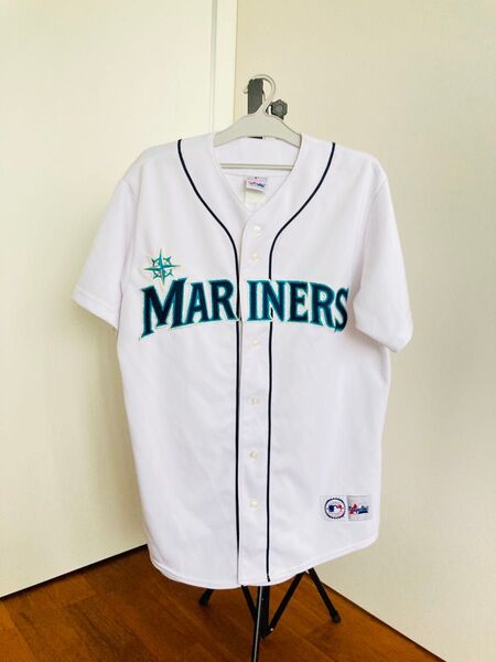 MLB シアトル・マリナーズ ユニフォーム Majestic メンズL 刺繍