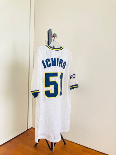 イチロー ユニフォーム オリックス オリックスブルーウェーブ ホーム ユニフォーム 51 刺繍 メンズ フリーサイズ