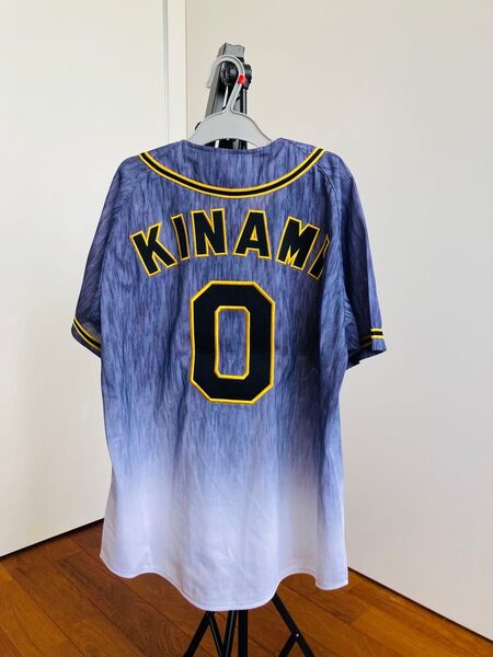 ミズノ 阪神タイガース 木浪聖也 ユニフォーム メンズ Sサイズ ビジター 刺繍 木浪 グラデーション ユニホーム MIZUNO
