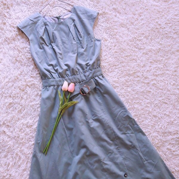 《PROPORTION BODY DRESSING》ヘム釦フレアワンピース