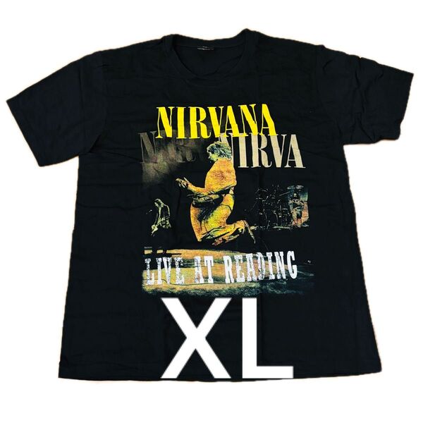 ニルバーナ 1992 Nirvana Live at Reading Tシャツ XLサイズ ブラック ほぼ新品