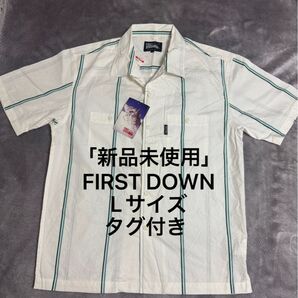 「新品未使用」FIRST DOWN 半袖 シャツ Lサイズ