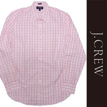 新品 J.CREW COTTON L/S SHIRT ジェイクルー 長袖 シャツ コットン チェック ピンク アメカジ S 正規品_画像1