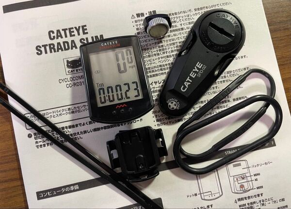美品 Cateye スリムサイコン、Strada Slim CC-RD310W