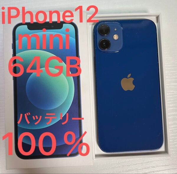 iPhone12 mini ブルー 64GB SIMフリー
