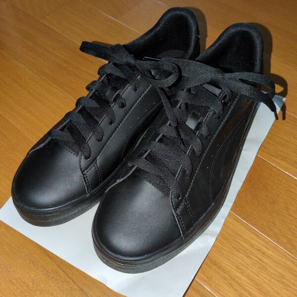PUMA プーマ V COURT VULC EB メンズスニーカー 黒ブラック シューズ 靴 ローカット ブランド 26cm