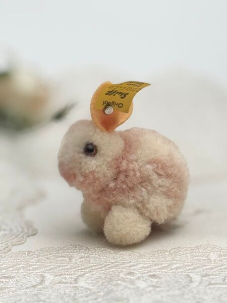 送料無料★シュタイフ★Woolen Rabbit 4cm オールIDs完品★ぽんぽんラビット/うさぎ/兎★ビンテージ★Steiff