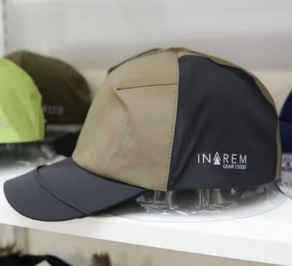 ワークマン INAREM GEAR 防水アクティブキャップ ブラック×グリーン