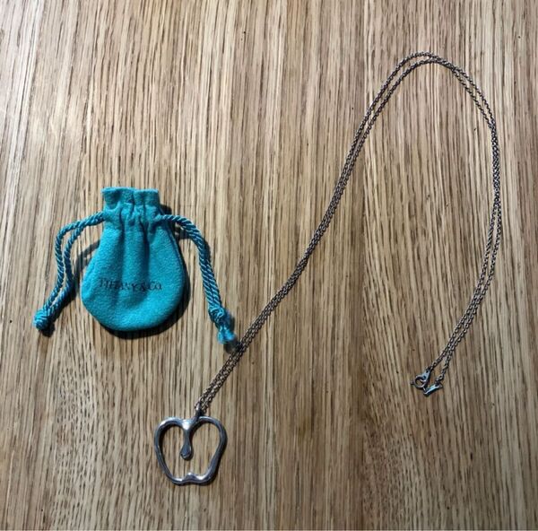 美品!ティファニー ネックレス リンゴ アップル ラージ ロング シルバー TIFFANY&Co SV925 エルサ ペレッティ