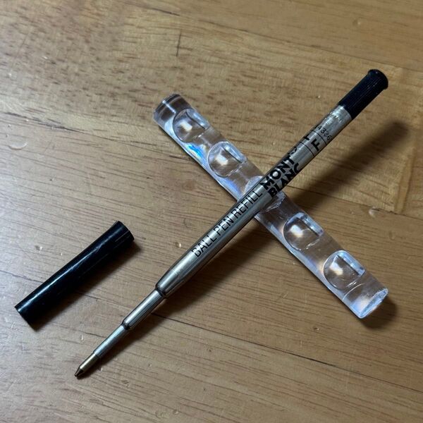 新品 廃盤 MONTBLANC モンブラン ボールペン 替芯 リフィルアダプター 黒 F ハンマートリガー 昭和レトロ