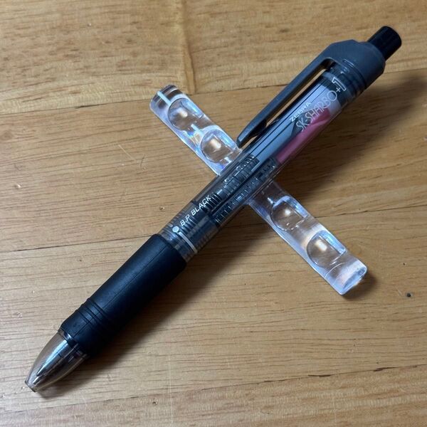 新品 廃盤 ZEBRA ゼブラ SK SHARBO シャーボ 多機能ペン 2+1 透明軸 シャーペン 0.5mm ボールペン