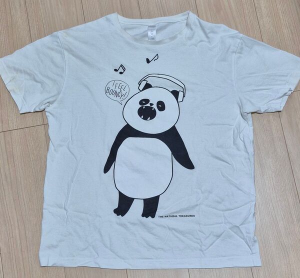 graniph パンダ Tシャツ 白 Lサイズ
